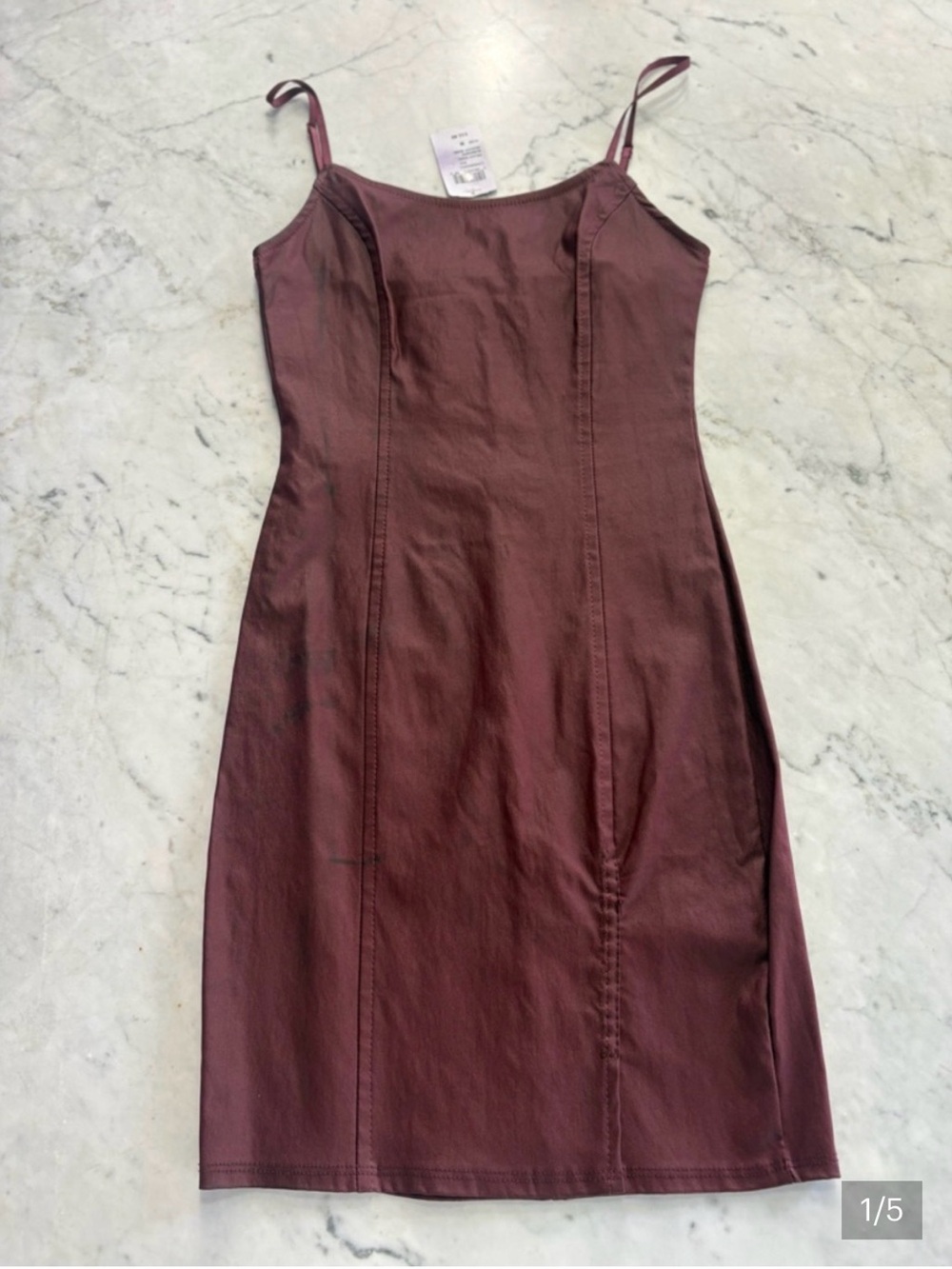 Windsor Mauve Spaghetti-Strap Sheath Dress